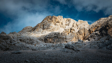 Slovenia mountains, the Julian Alps captured in August