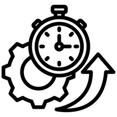 Efficiency Outline Icon