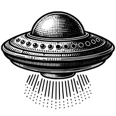 UFO Flying Saucer Vector