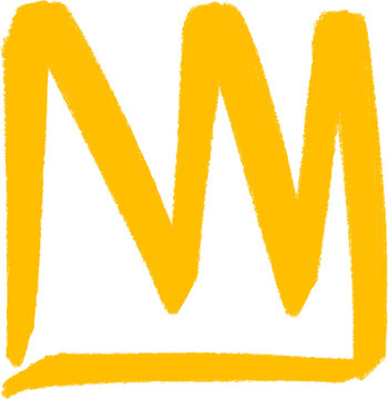 hand drawing marker king crown graffiti style element
