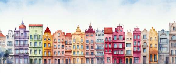 Fototapeta premium Colorful Urban Landscape