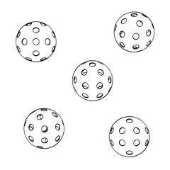 Pickl-ball set illustration sport vector