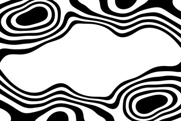 Black and white line pattern abstract background texture. Curvy and wavy backdrop. Eps 10