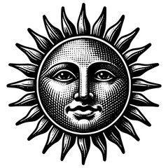 Celestial Sun Illustration