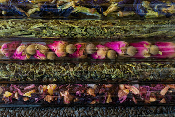 Assorted different types of tea 