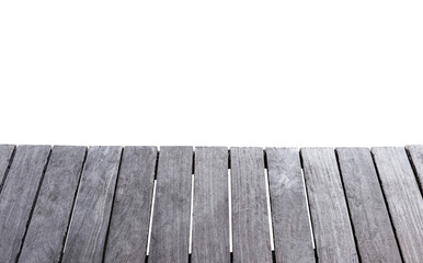 Wooden pier. isolated