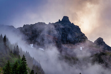 Unicorn Peak Clouds in Mount Rainer National Park