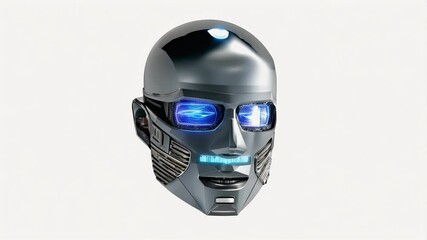 cyborg robot render set ad white 3d background three olated faces different ai android artificial artificial intelligence automation background bionic bot brain cable collage computer concept - Powered by Adobe