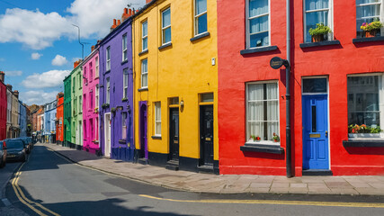 Fototapeta premium beautiful street Dublin Ireland