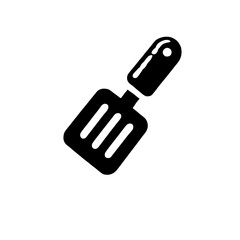Spatula Icon: A simple yet versatile spatula icon, perfect for culinary websites, apps, and recipe books.  The sleek, minimalist design is easily recognizable and highly scalable.