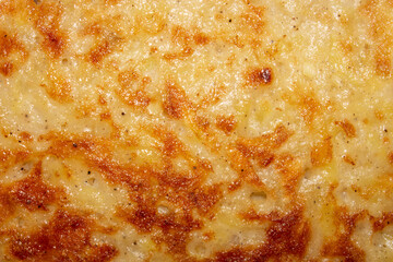 Draniki, tender potato pancakes with a ruddy crispy crust.Belarusian draniki.Grated potato pancakes.