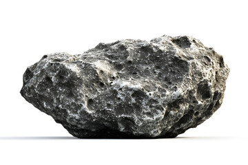 Gray Rock Texture: Close-up, Detailed View, Isolated