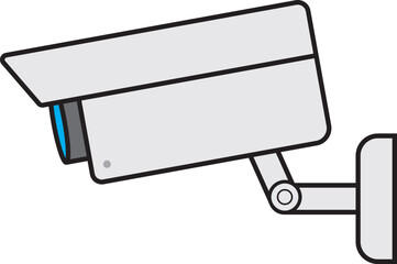 Security camera Cctv 24 hour surveillance icon.