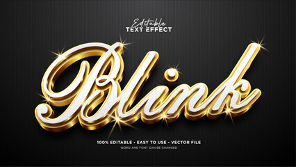Expensive text effect, editable shining gold text effect