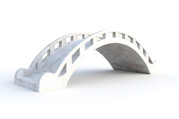 Elegant White Arch Bridge Design