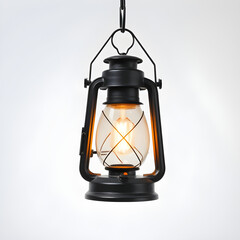 old lantern on a white background