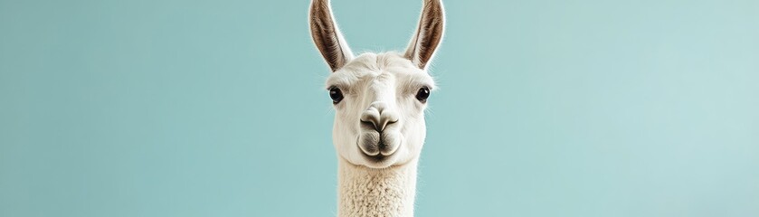 Obraz premium Quirky Llama Close-Up