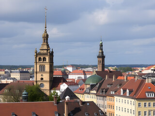 Obraz premium European city old town view