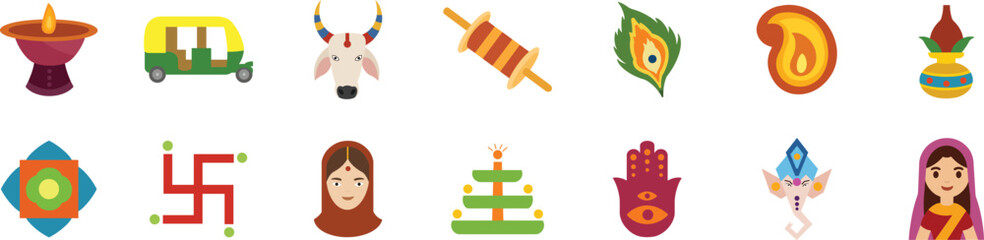 Indian Flat Icons