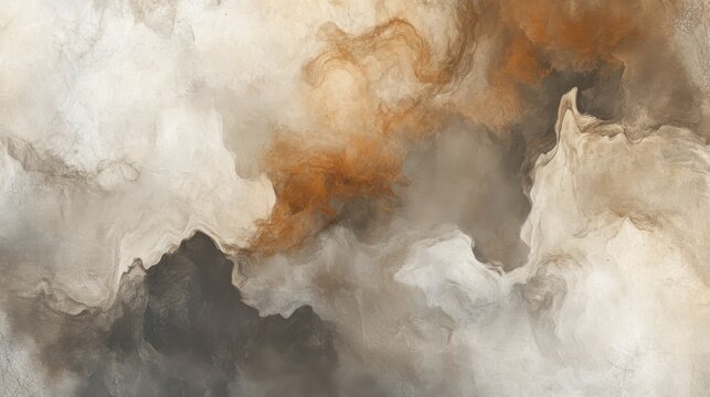 Abstract earth tones with fluid organic patterns and swirling textures