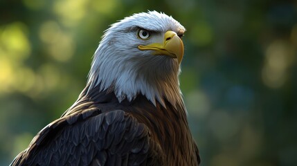 Obraz premium Majestic Bald Eagle Portrait: A symbol of freedom and power