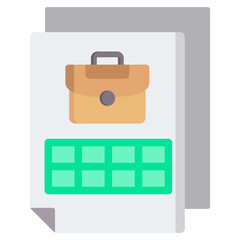 Spreadsheet Flat Icon