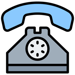 Phone Outline Color Icon