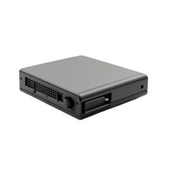 portable dvd player isolated on transparent png file