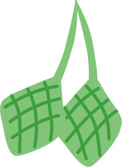 Ketupat ied fitr illustration