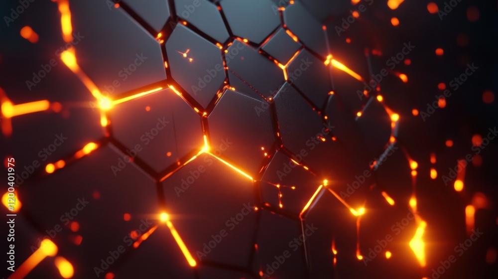 Poster strong glowing wall creates an effective barrier against viruses in a futuristic environment. genera