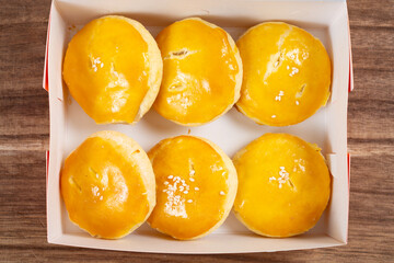 top view sweetheart cakes at horizontal composition