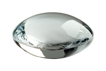 A crystal clear drop of water on an isolated background. Drop png for copy paste. Generated with AI.