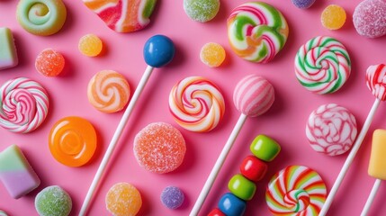 Sweet Lollipops and Candy Delight