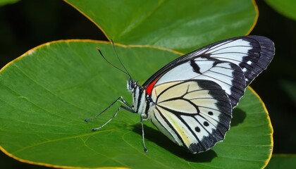 Fototapeta premium butterfly on leaf