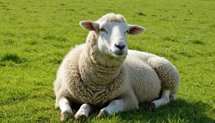 Fototapeta premium sheep and lamb