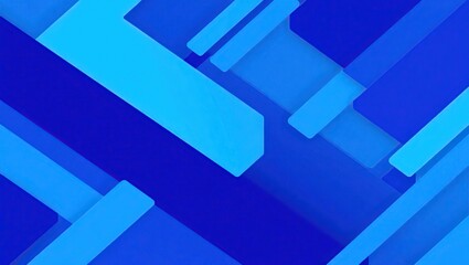 Abstract Blue Geometric Shapes Design Background