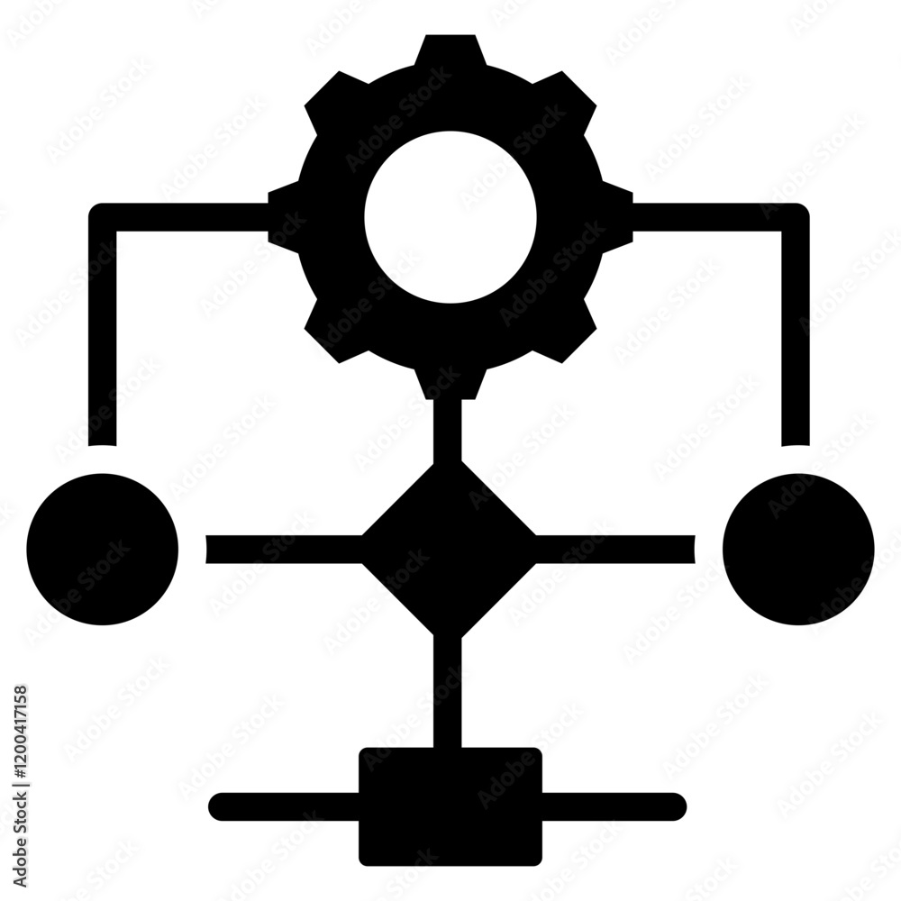 Poster Algorithm Glyph Icon