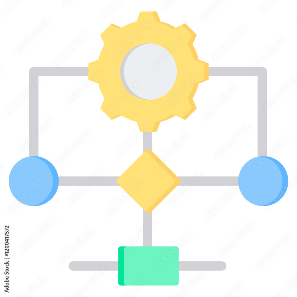 Aufkleber algorithm flat icon