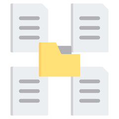 Obraz premium Data Collection Flat Icon