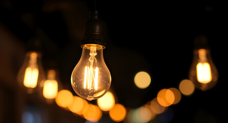 light bulb in the dark