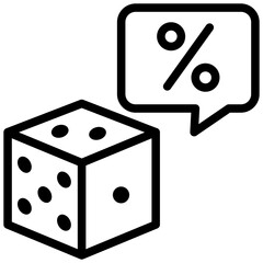 Probability Outline Icon
