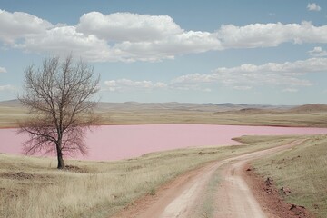 Fototapeta premium In the Chelyabinsk region, a significant environmental catastrophe occurred in the Karabash City-area