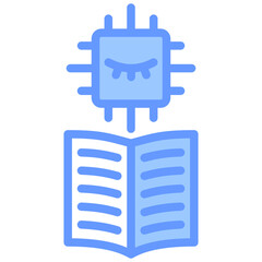 Unsupervised Learning Blue Icon