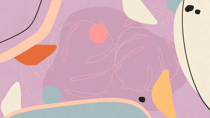 Abstract Tropical Leaf With Color Shape Isolated Background