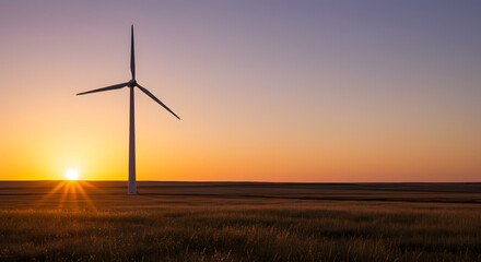 Obraz premium A Vast Wind Farm In A Nature Landscape
