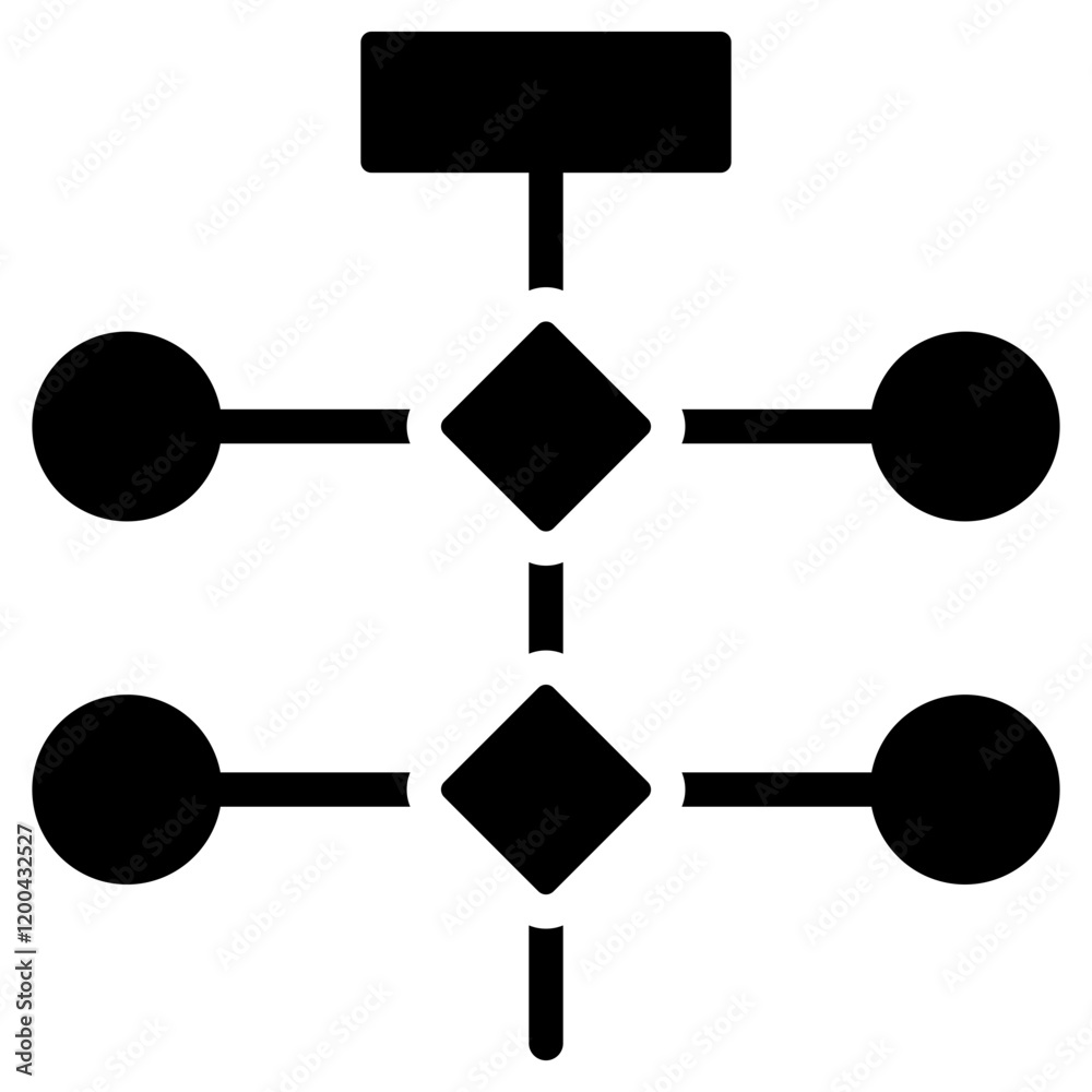Poster Algorithm Glyph Icon