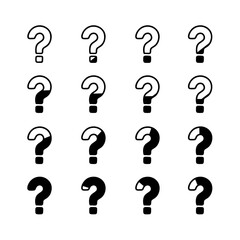 Doodle Question Mark, Sign and Symbol for Design, Presentation or Website elements.