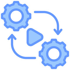 Automation Blue Icon