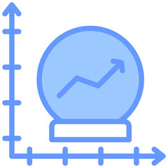Predictive Analytics Blue Icon