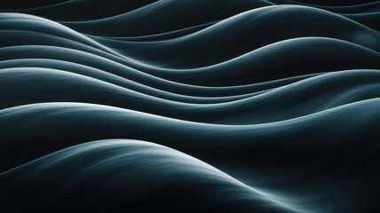 Obraz premium Flowing waves create a mesmerizing pattern, evoking a sense of tranquility and movement.